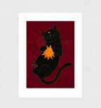 Sunspot, Black Cat and Sun Wall Art