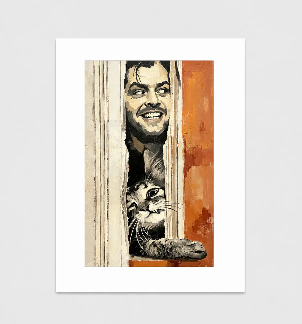 Let Me In, Cat Humour Wall Art