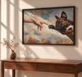 Contact, Michelangelo-Inspired Dog Wall Art
