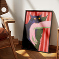 Mine, Black Cat Expressionist Canvas Art